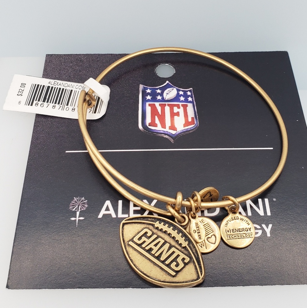 NWT Alex and Ani NFL giants football bangle